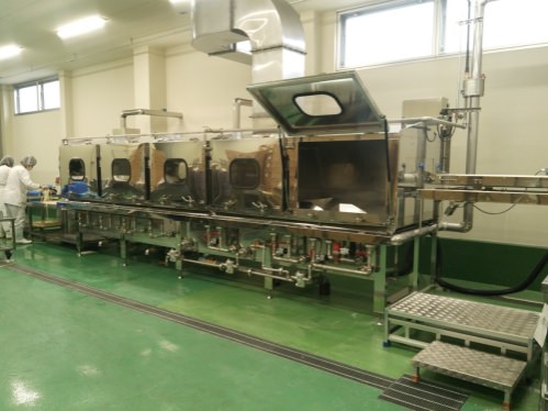 自動麺反転茹冷却装置